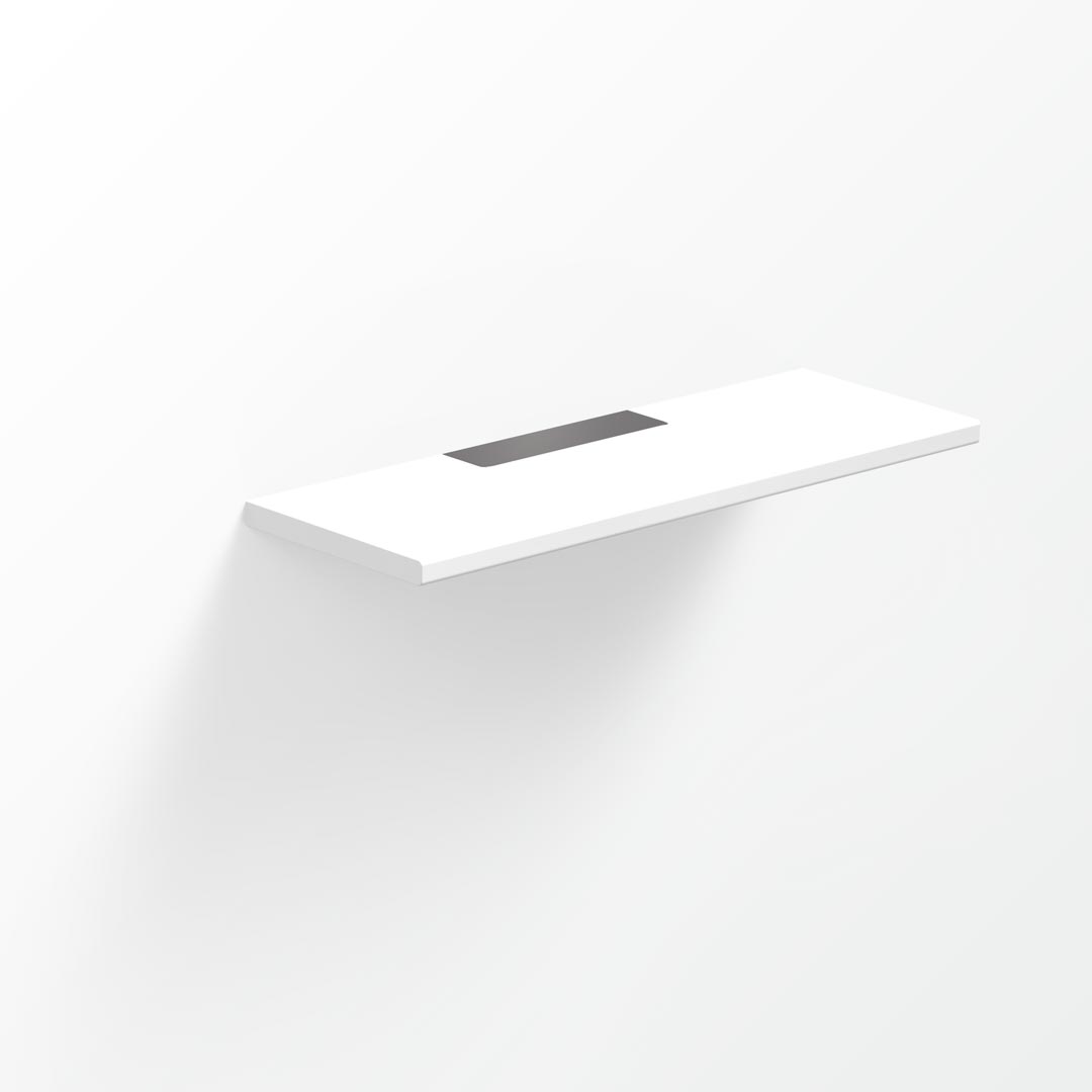 Above Solid Surface Shelf - 30x10cm